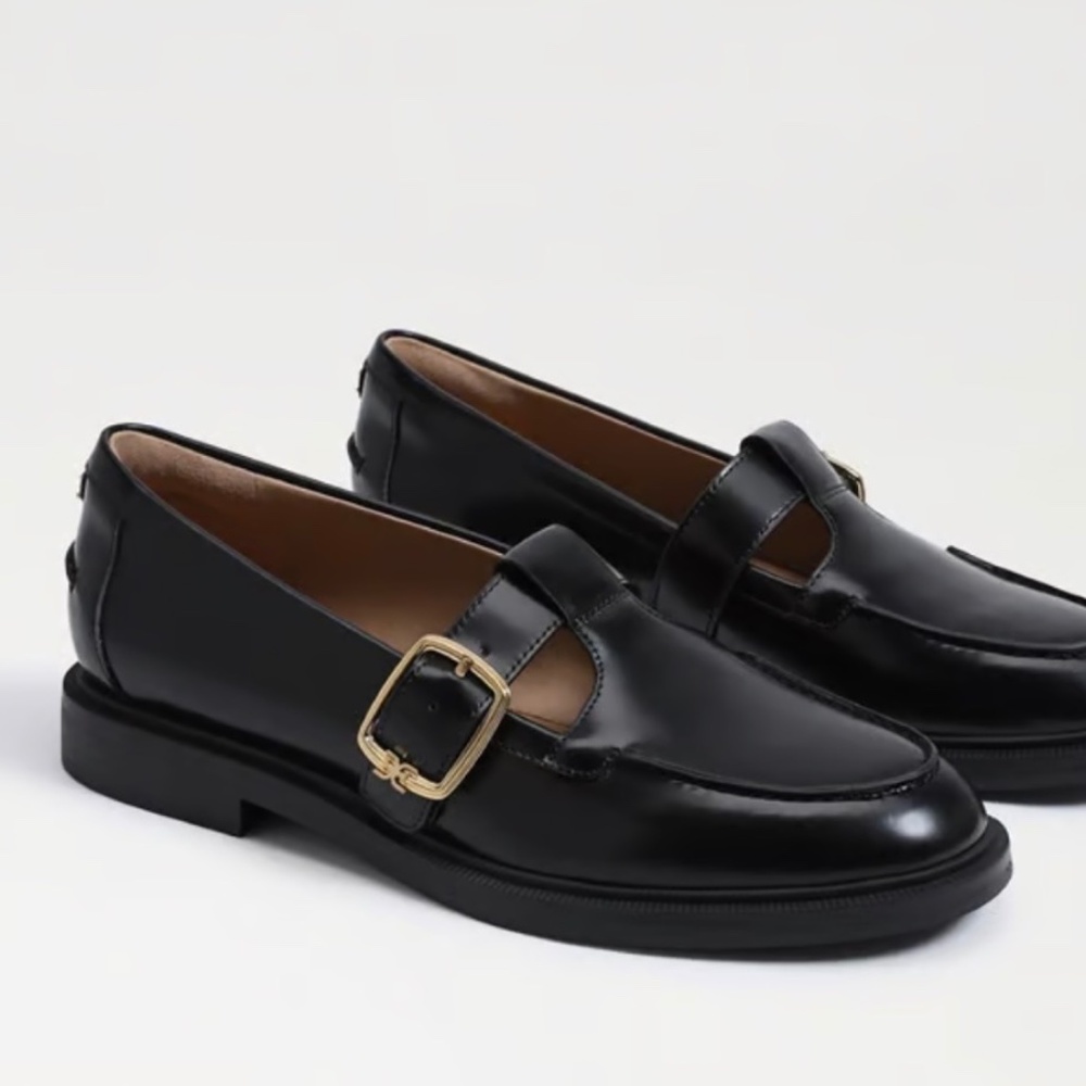 Sam Edelman Elaina T-Strap Buckle Loafer Size 8.5